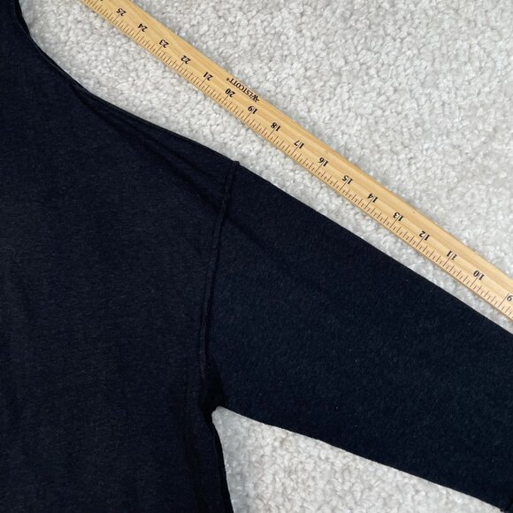 Free People We The Free Bella Vista Tunic Top Black Oversized - Picture 12 of 14